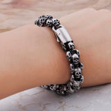 Gothic Punk Skull Bracelet for Men