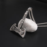 Viking Double Axe Necklace or Single Axe of Stainless Steel