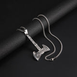 Viking Double Axe Necklace or Single Axe of Stainless Steel
