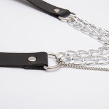 Multilayered Punk Rock Chain Necklace