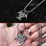 Pagan Triple Horn Knot Pendant