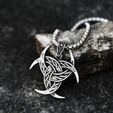 Pagan Triple Horn Knot Pendant