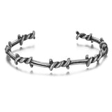 Street Punk Barb Wire Bracelet with Thorns
