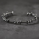 Street Punk Barb Wire Bracelet with Thorns