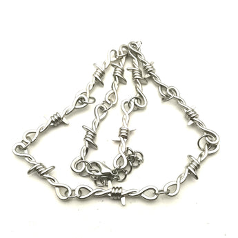 Street Punk Barb Wire Collar Necklace.