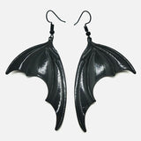 Black Vampire Bat Wing Earrings