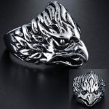Eagle Head Street Punk Ring