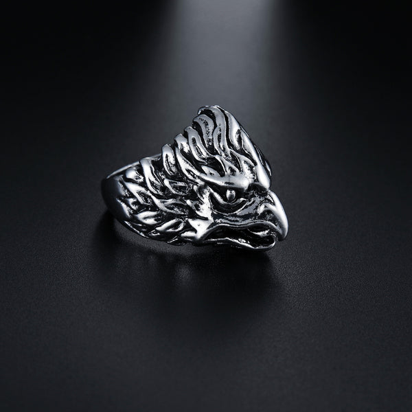 Eagle Head Street Punk Ring