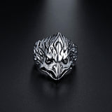 Eagle Head Street Punk Ring