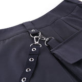 Harajuku Punk Style Semi-High Waist Mini Skirt
