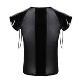 Mesh See Through T-Shirt with Latex details