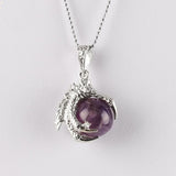 Dragon Claw Titanium Covered Stone/Crystal Pendant