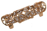 Victorian Gothic Knuckle Ring with Rhinestones