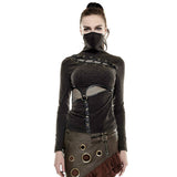 Steampunk Black/Brown Top with mask