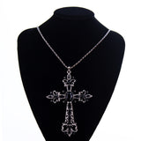 Large Black Vintage Gothic Style Crucifix Pendant