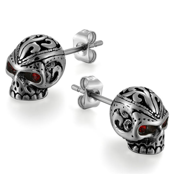 Skull Punk Stud Earrings