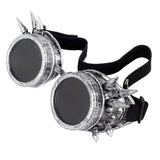 Steampunk Welder Style Sunglasses with Spikes.
