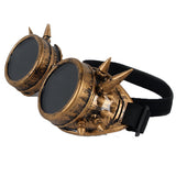 Steampunk Welder Style Sunglasses with Spikes.