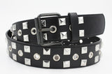 1977 Punk Style Black Metal Studded Leather Belt