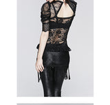 Punk Gothic Mini Women Lace Skirt