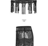 Punk Gothic Mini Women Lace Skirt