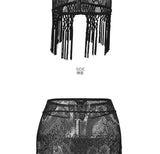 Punk Gothic Mini Women Lace Skirt