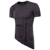 Slim fit street-punk style men's t-shirt