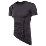 Slim fit street-punk style men's t-shirt