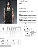 Men's Black Steampunk/Goth/Street Punk top/vest