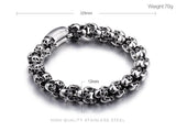 Gothic Punk Skull Bracelet for Men