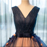 Soft Gothic Sleeveless Lace Up Wedding Dress