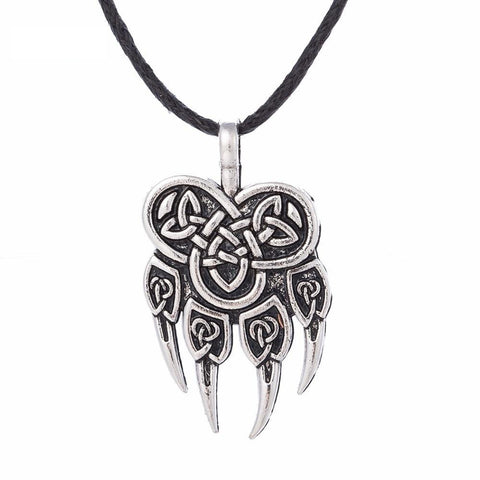 Viking Wolf Claws Pendant Necklace